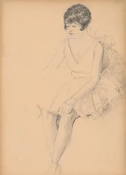 Bailarina sentada